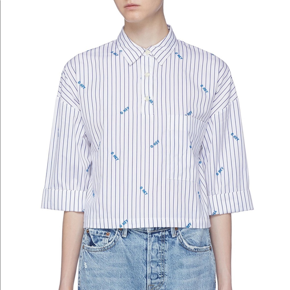 Kule the Keaton embroidered shirt
